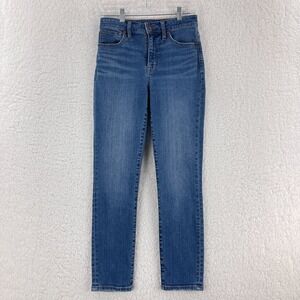 Madewell Curvy High-Rise Skinny Crop Jeans Womens Size 25 Blue Denim‎ Casual
